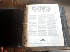 1979 Chevy Car Upholstery Dealer Album Data Book Chevrolet Showroom FC-33