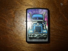lighter zippo harley trucker kenworth biker leather rare flint belt peterbilt