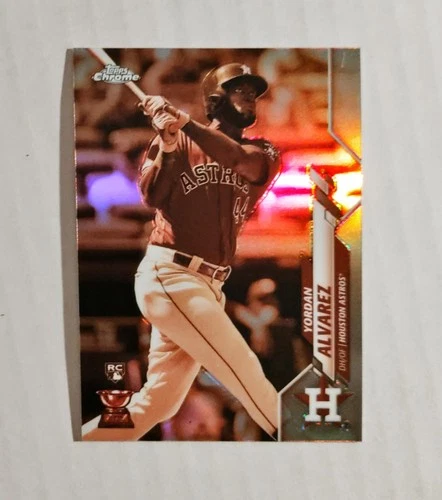 Yordan Alvarez 2020 Topps Chrome RC #200 Sepia REFRACTOR Astros Rookie Cup z7