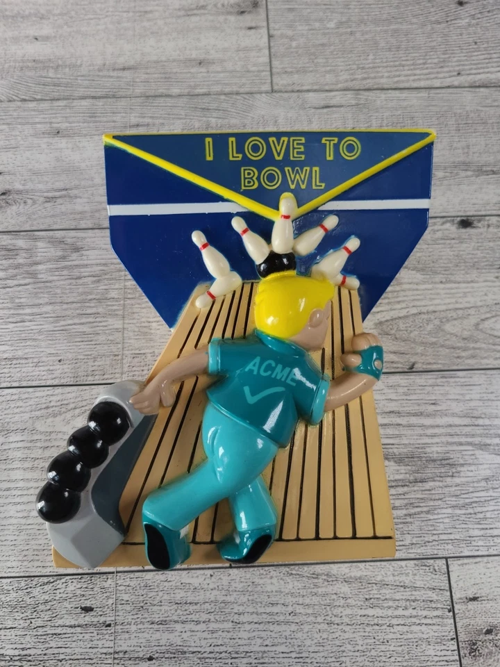 Clip magnético de sonido para refrigerador Acme "I LOVE TO BOWL" funciona Foto 2 de 4