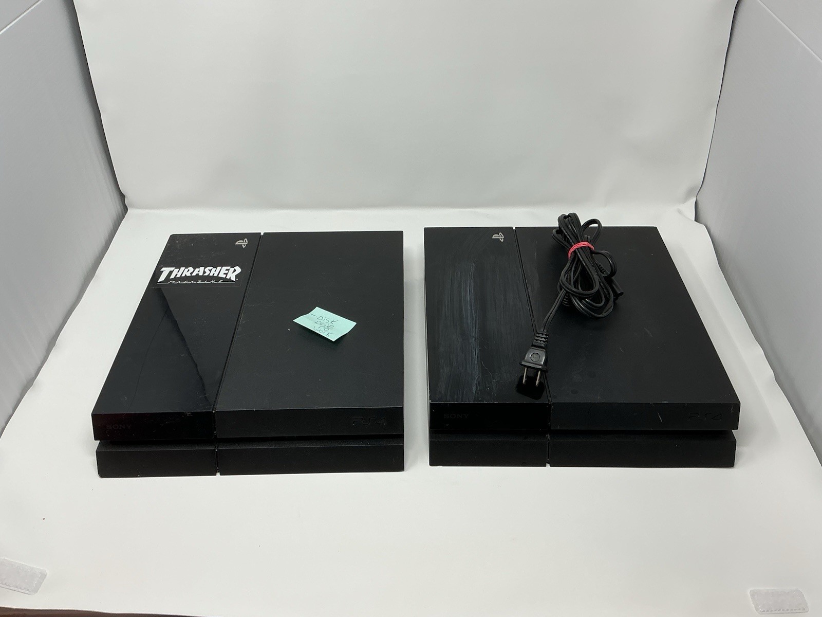 Lot of 2 PS4 Sony PlayStation 4 Video Game Consoles - For Parts or Repair