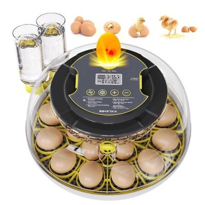 IBKINXX Incubator for Hatching Eggs-18 Egg Capacity, Newly Upgraded Automatic...