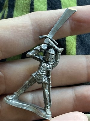 Vintage Partha Pewter Dungeons & Dragons Figure Knight Miniature