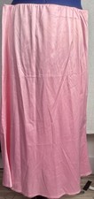 Vintage Pink Satin Maxi Skirt High Waist Stretch Soft Sheen Slip 90s Barbiecore