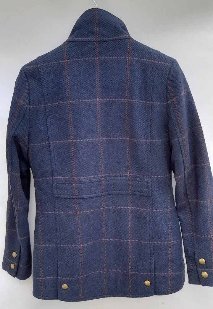 Joules field coat store heather check