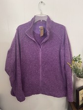 Duluth Trading 2x Purple Fleece Jacket Nwt Thumbholes Frost Lake 