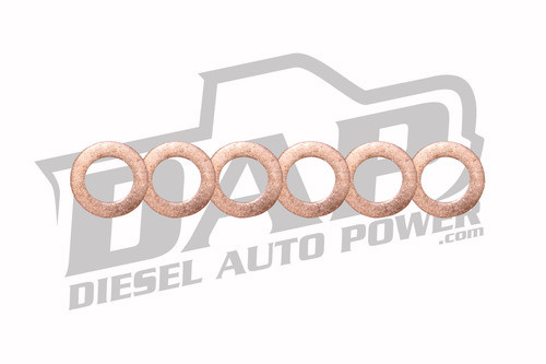 DAP Set Of 6 Thin Injector Seal Washers .5mm -89-98 Dodge 5.9L Cummins ...