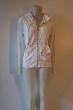 NWT Womens Sundry White Full Zip Hoodie 1/S