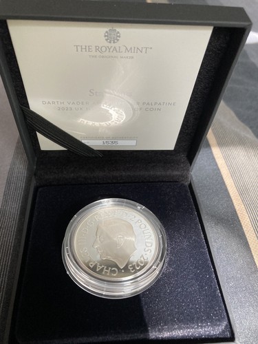 STAR WARS DARTH VADER & EMPEROR PALPATINE 1OZ SILBER PROOF [NEU] - Bild 6 von 12