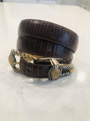 Vintage 1995 BRIGHTON Museum Collection BELT S Brighton Museum Collection Belt, 1995 Coin Leather Belt  main image 3