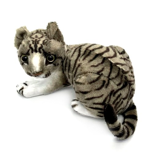 10 Inch Tabby Cat Stuffed Animal Plush Toys Toddler Doll Christmas Kids Gift Hot - Picture 2 of 4