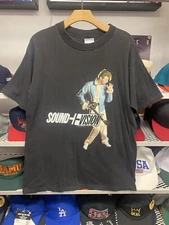 vintage 90s DAVID BOWIE SOUND AND VISION WORLD TOUR 1990 BLACK ROCK t-shirt XL