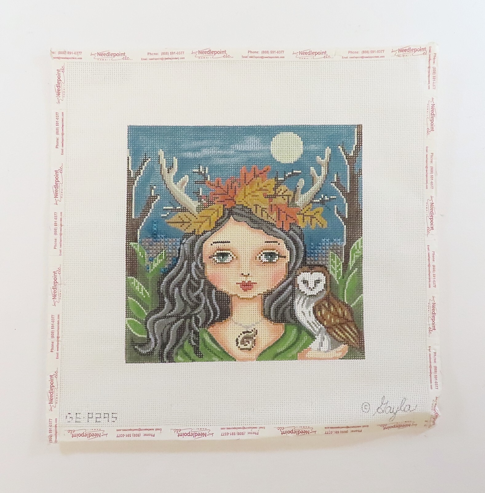 HANDPAINTED NEEDLEPOINT Gayla "Mother of the Forest" (28) eBay