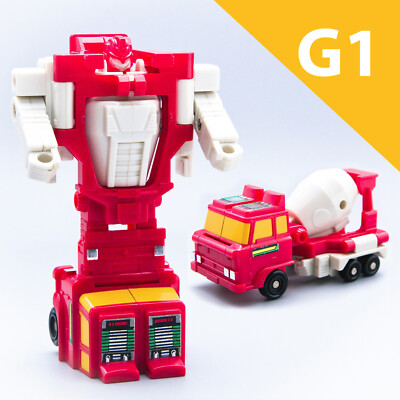 Vtg. 1987 Hasbro G1 Transformers QUICKMIX Cement Mixer Vehicle Figure | NICE !