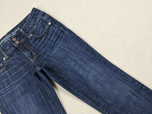 American Eagle Low Rise Artist Crop Stretch Jeans Dark Wash Women's Size 2 - Bild 6 von 12