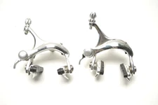 1AG ROAD BICYCLE AERO RECESSED DUAL PIVOT SIDEPULL QR BRAKES SET 44 MM CENTER