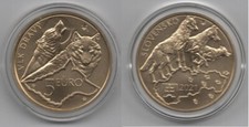 Slovakia - 5 Euro 2021 UNC Wolf - in a capsule Lemberg-Zp