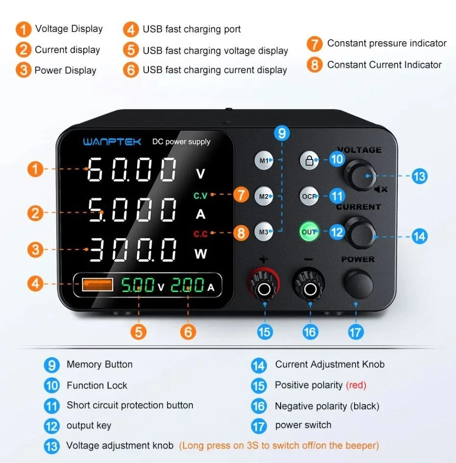 0-60V 5A Charger For Pylontech US2000 US3000C BMS Activation & Recovery Repair - Image 3 of 4