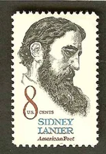 Scott# 1446  8c SIDNEY LANIER - poet -  mnhog - (F-7)