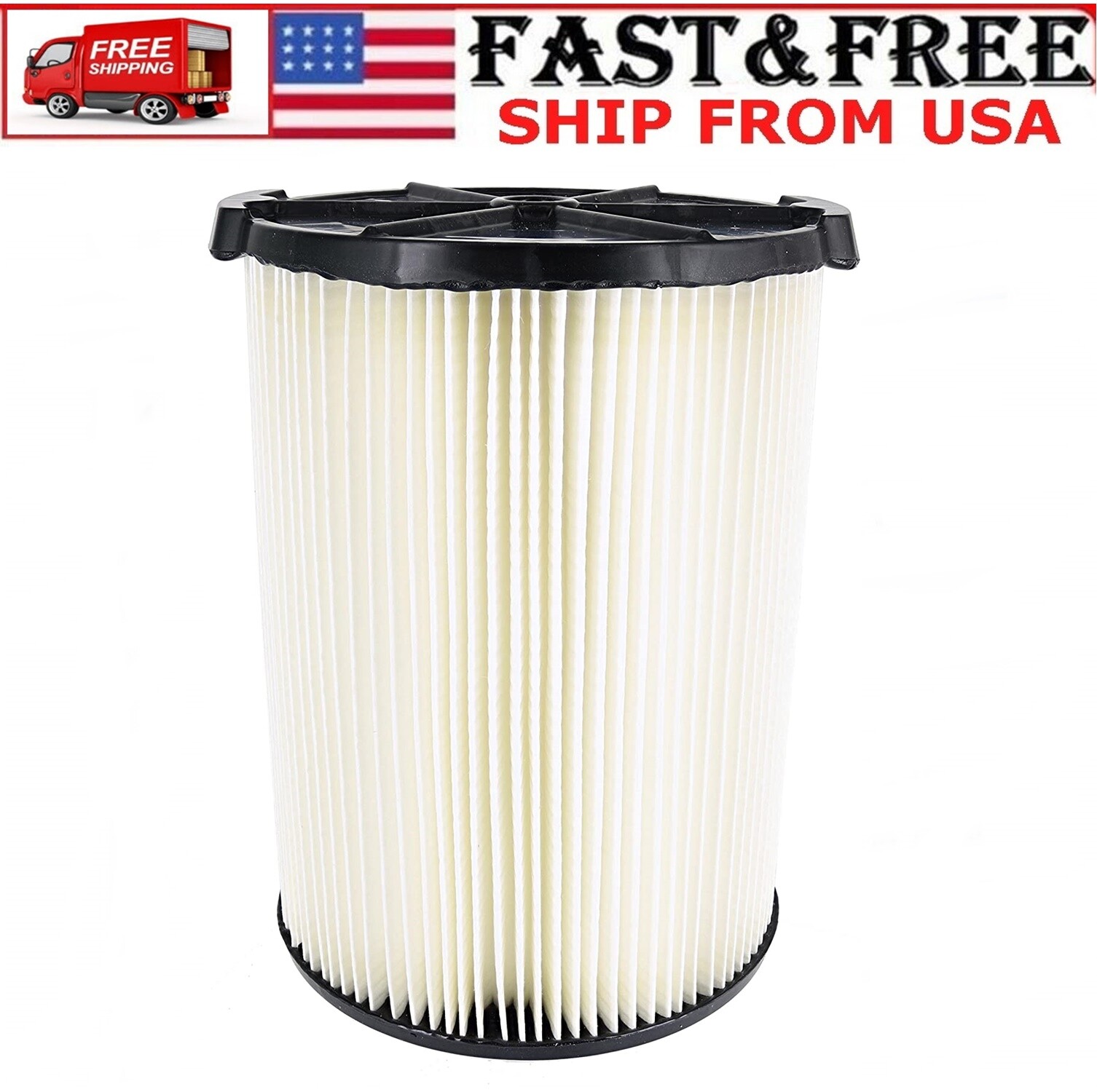 Replacement Shop Vac Filter For Husky Ridgid 5 6 7 8 9+ Gallon. Wet Dry