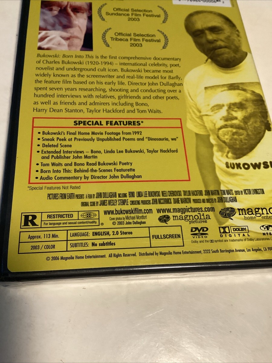 Bukowski Born Into This DVD - New Sealed In Plastic | eBay