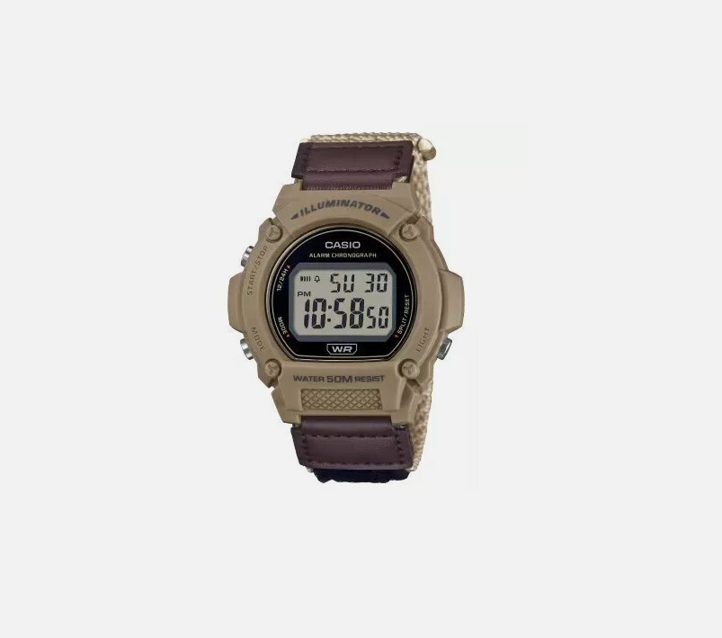 Casio W-219HB-5A Outdoor Burgundy Band Digital Watch | eBay