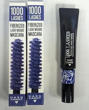 LOT OF 2 HARD CANDY 1000 LASHES FIBERIZED LASH WEAVE MASCARA 1250 ELECTRIC BLUE
