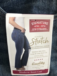 Levi Modern Boot Cut Mid Rise Jeans 