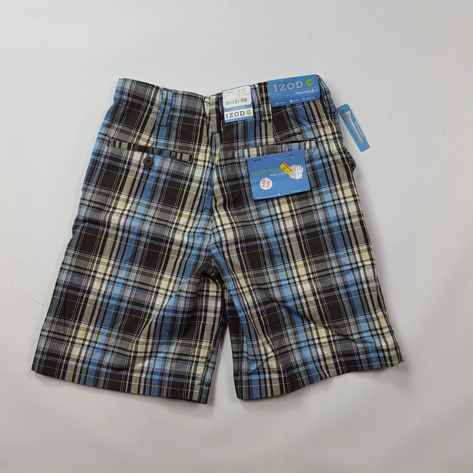 Chinos chinos de golf a cuadros Preppy para niños talla L 10 azules deportivos atléticos Foto 4 de 4