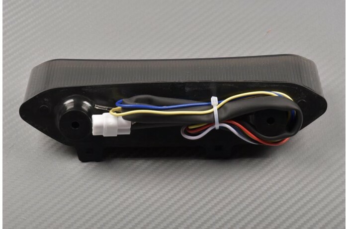 Feu stop LED fumé Yamaha Raptor 700 clignotant arrière YFM750 AM07W 2008 2009 optique quad