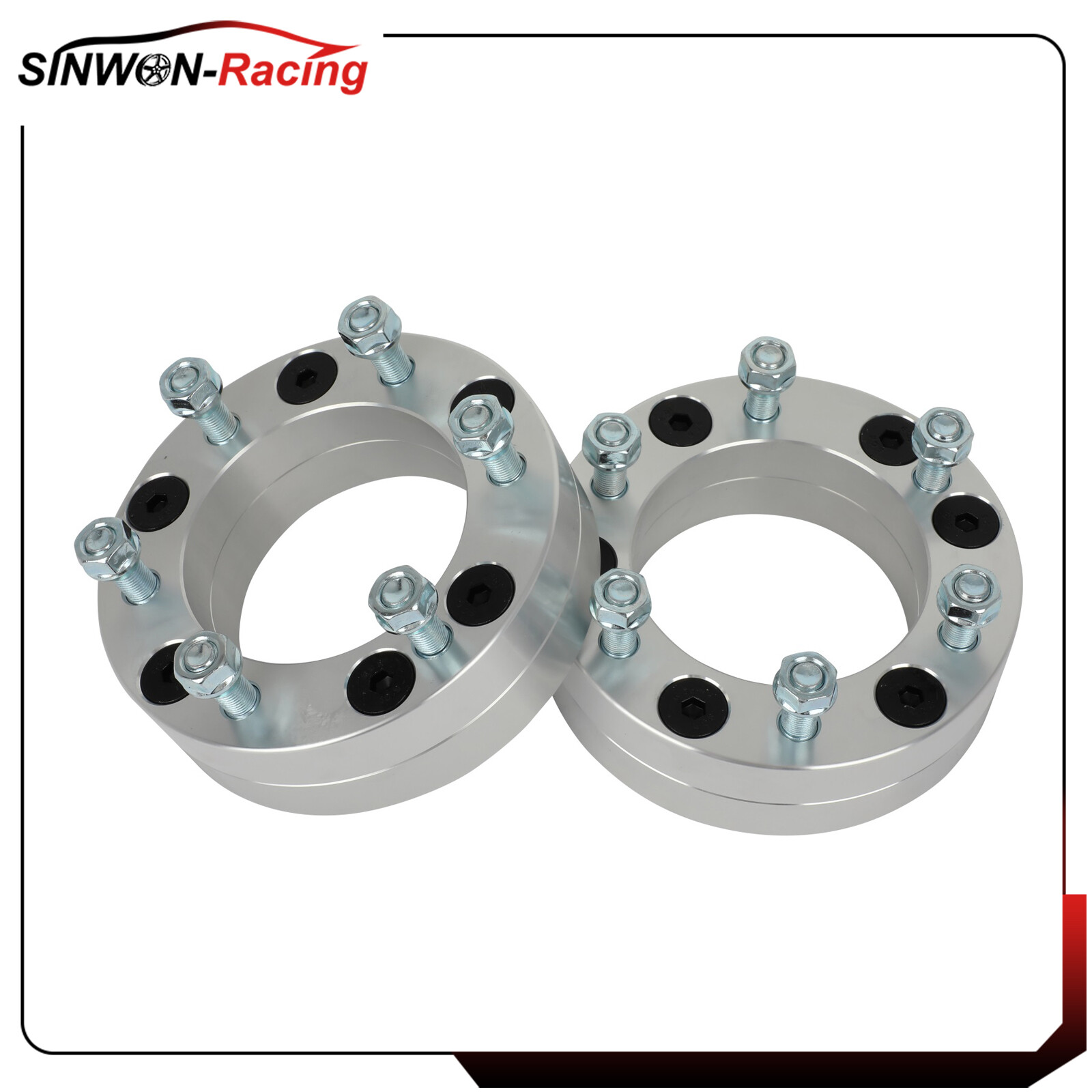 (4) 5x5.5 to 6x5.5 Wheel Adapters 2" 5x139.7 Hub to 6x139.7 Wheel For