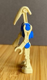 Lego Star Wars minifigure 75073 Battle Droid Pilot blue body with tan print.