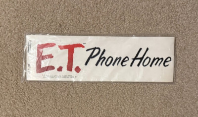 (10) Vintage E.T. Phone Home Bumper stickers 1982 unopened pack of 10 - MINT