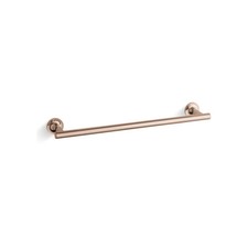 Kohler K-14435-RGD Purist 18" Towel Bar, Vibrant Rose Gold