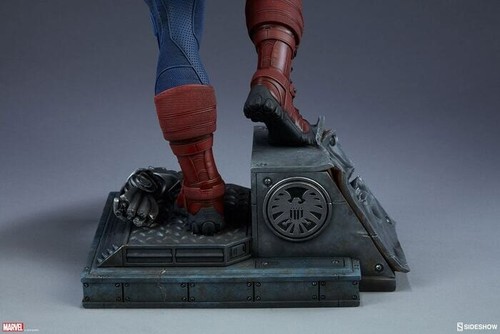 MARVEL Captain America Premium Format Figure 1/4 Statue Sideshow - Foto 18 di 18