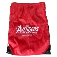 Avengers Age of Ultron Drawstring Bag Backpack Red Tote Captain America Iron Man