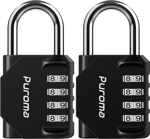 2 Pack Combination Lock 4 Digit Locker Lock Outdoor Waterproof Padlock for Schoo - Picture 12 of 12