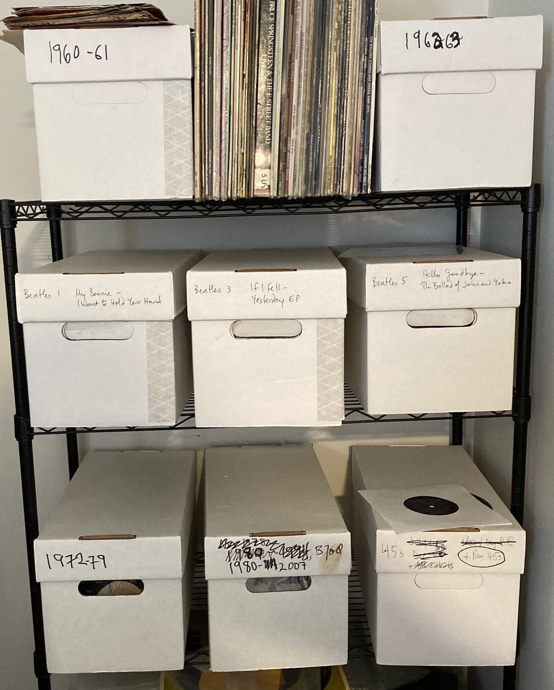 Bulk vinyl 45s, VG, you pick. Minimum purchase 4 singles; discounts available