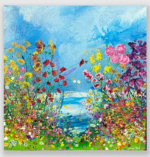 QUADRO ACRILICO ASTRATTO ORIGINALE su tela grande 87 x 87 cm di dianeplantart.