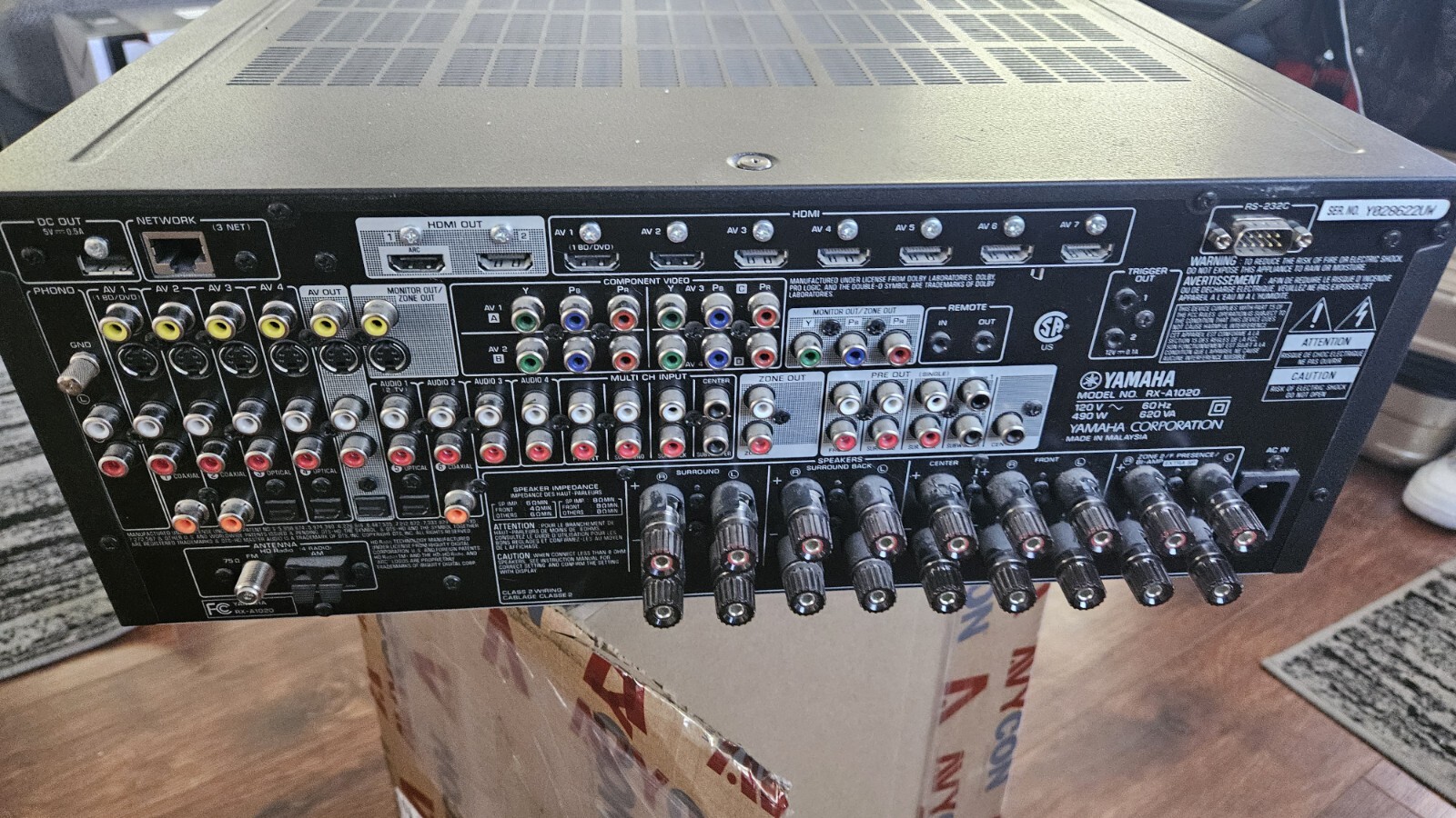 Yamaha AVENTAGE RXA1020 7.2 Channel A/V Receiver eBay