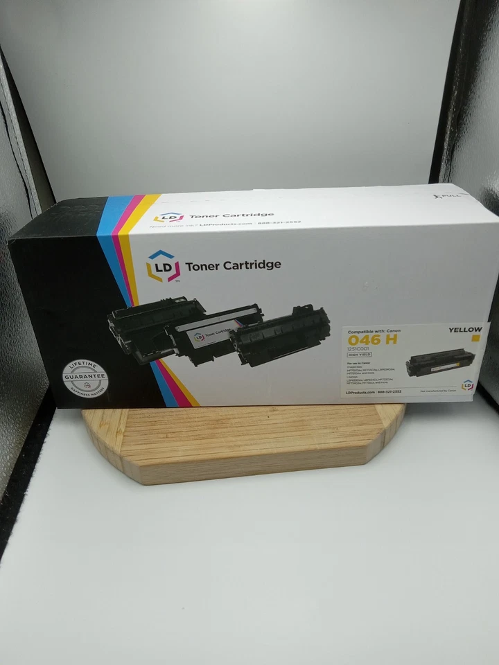 LD-совместимый Canon 046H / 1254C001 высокопроизводительный желтый картридж с тонером - Изображение 4 из 4