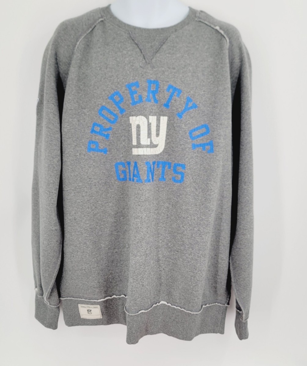 New York Giants Sweater Gray Reebok Vintage Collection Pullover