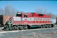 Wisc & Sou 4493 GP-9, Horicon, Wisc, 04/89; Kodachrome Original 