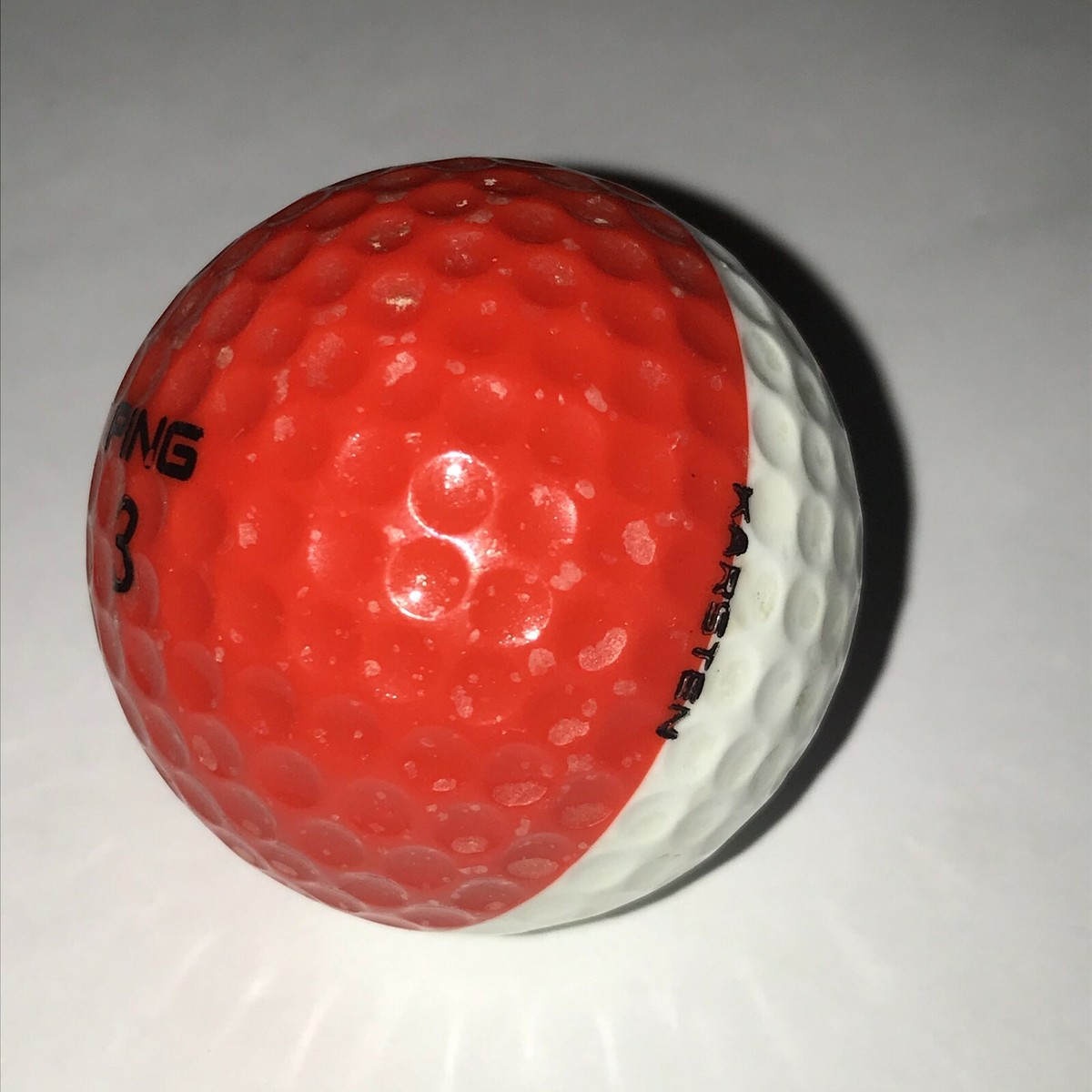 Ping Eye 2 Red White Two Tone Merry Christmas Star Golf Ball
