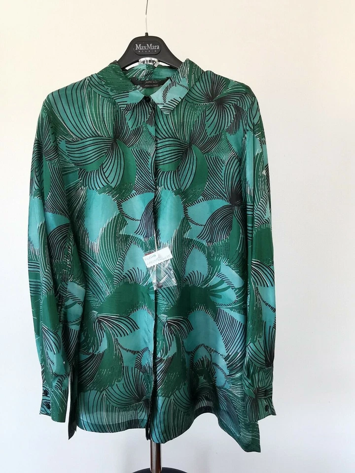 🌟MARINA RINALDI by Max Mara  Camicia in SETA   PLUS 25--IT54_DE46_UK20_USA W16 - Immagine 2 di 4