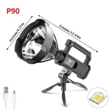 Rechargeable LED Searchlight Portable Super Bright Handheld Spotlight Flashlight