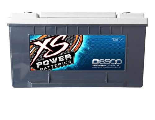 XS Power D6500 3900 Amp AGM Power Cell Car Audio Battery + Terminal Hardware - Picture 2 of 5