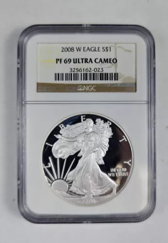 2008-W American Silver Eagle NGC PF69 UCAM Sharp Detail Eye Appeal 