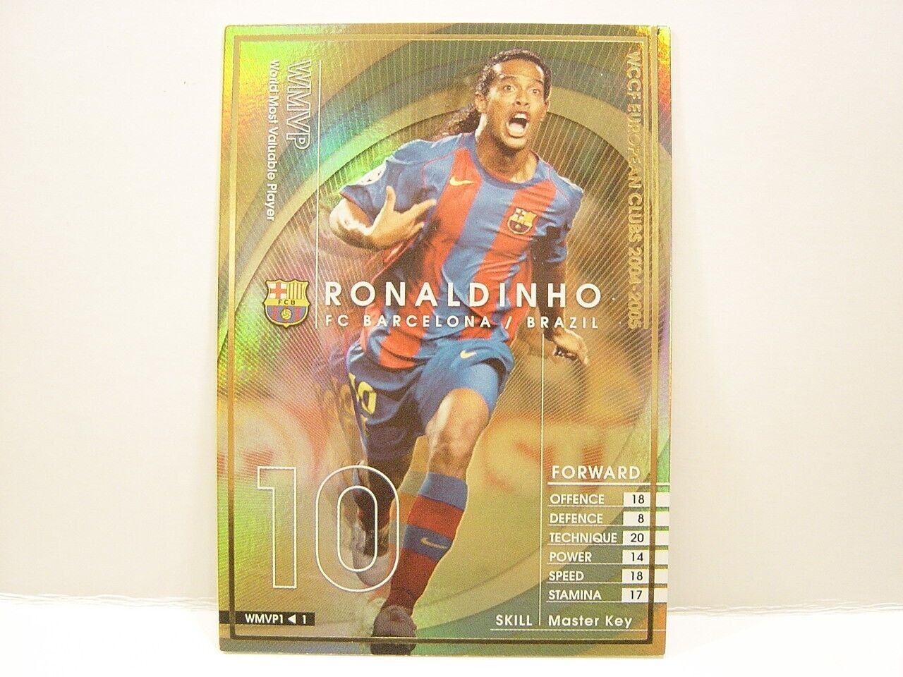 Panini WCCF 2004-05 Ronaldinho Gaúcho 1980 Brazil　No.10 FC Barcelona Spain  #192