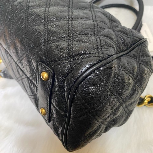 Bolso de cuero bidireccional acolchado negro MARC JACOBS Stam - Imagen 6 de 10